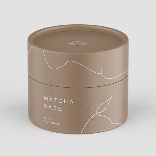 Minimalistic tea product packaging design