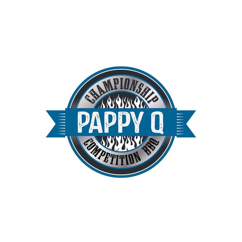create a vintage logo for bbq team