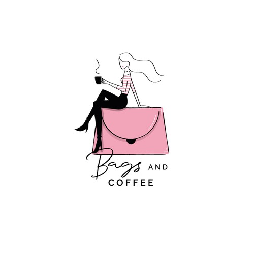 Feminine logo for a fashion blog