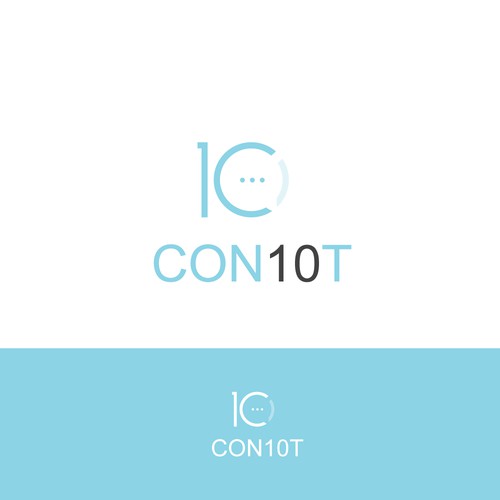 simple logo for CON10T
