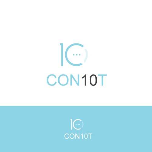 simple logo for CON10T
