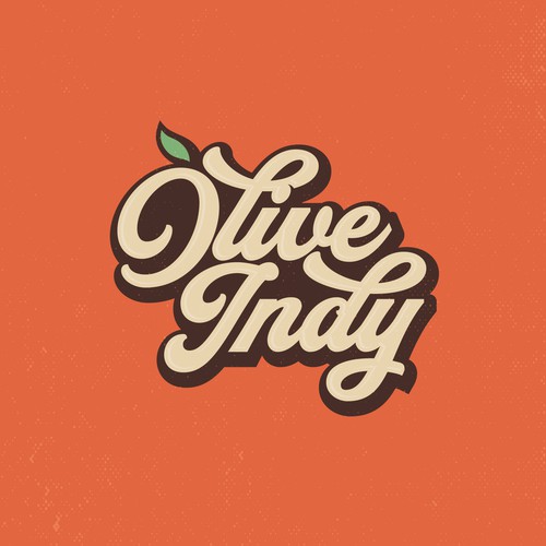 Retro logo for Olive Indy