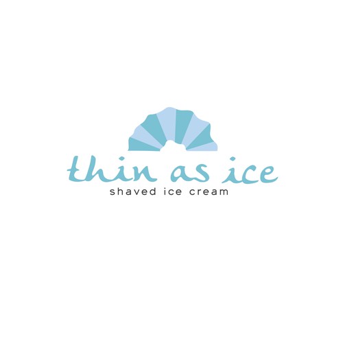 Logo concept for shaved ice cream company