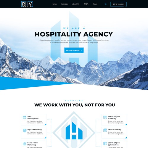 Home Page redesign for Digital Marketing Agency
