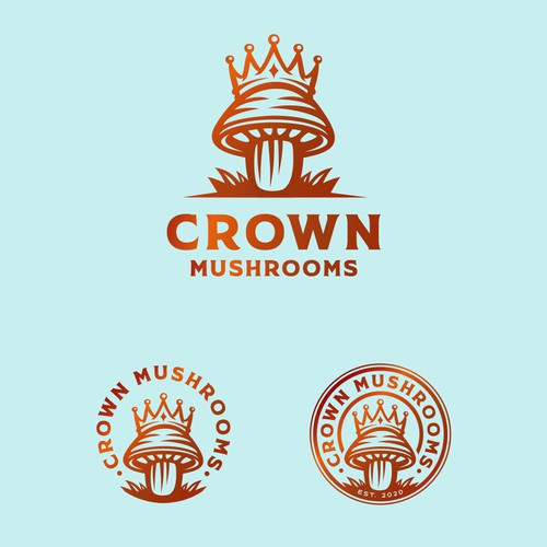 Logo concept for Crown Mushrooms