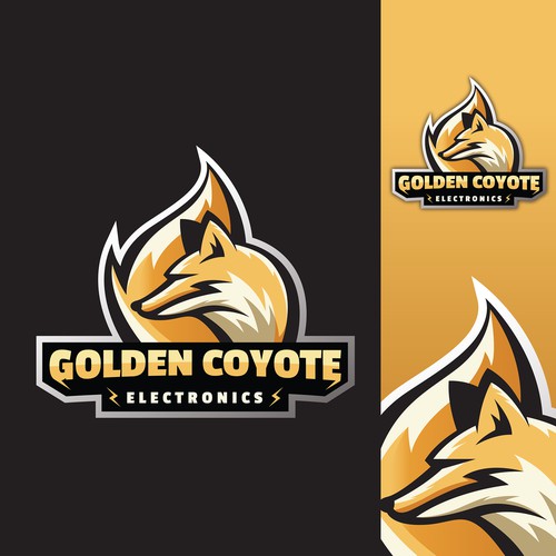 Golden Coyote Electronics Logo Contest Entry