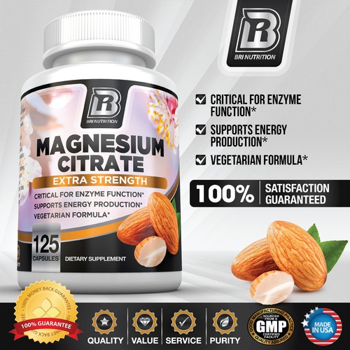 Label Design, 3D Rendering and Web Image for BRI Nutrition Supplement Product