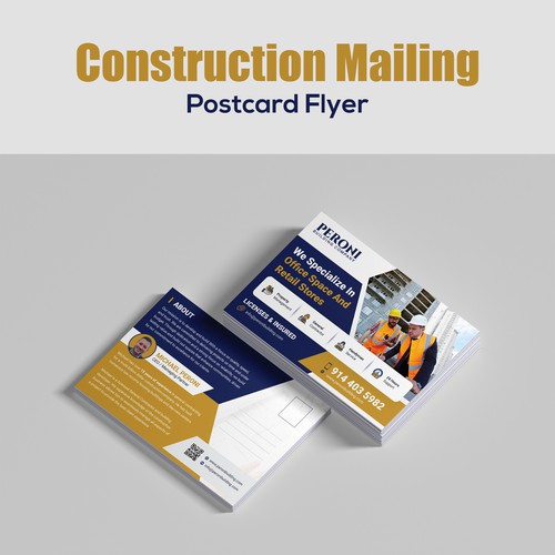 Construction Mailing Postcard Design