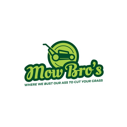 Fun logo concept for lawn company