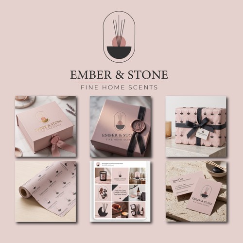 "Ember & Stone — Brand Identity for Fine Home Scents"