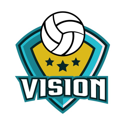 Volleyball Shield Logo