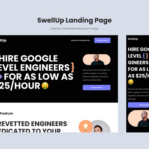 Swell Up Landing Page