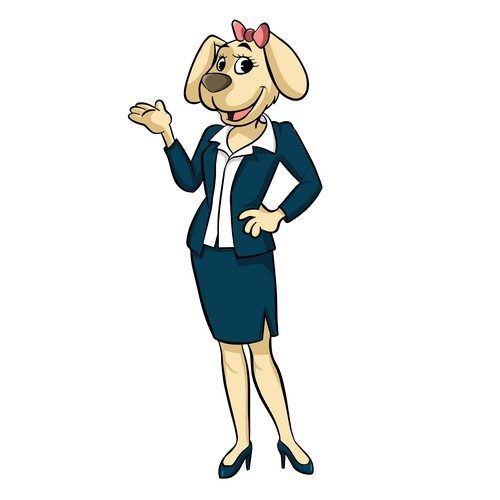 Dog Mascot for woman owned small business