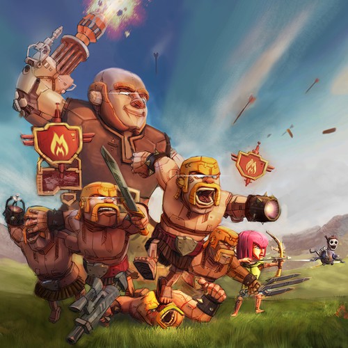 Clash of Clans Robot Drawing