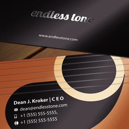 endless tone Business card design