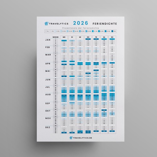 Holiday density Calendar