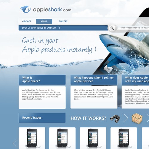 Create the next website design for AppleShark.com - GUARANTEED !