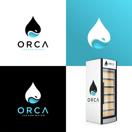 Orca ice and water logo