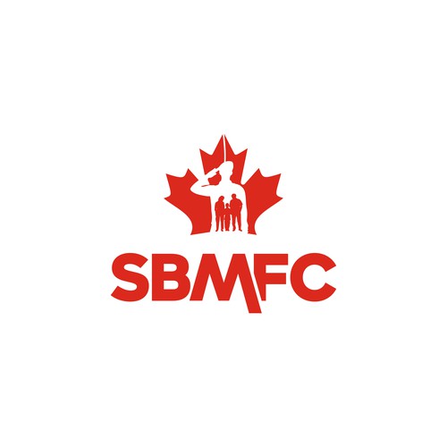 A Logo for SBMFC, We're an organization that helps Canadian Forces members and their families live their best lives by improving their physical, mental, social and financial wellbeing.