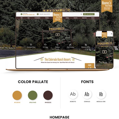 Web Design For A Mountain Cabin Resort and RV Park