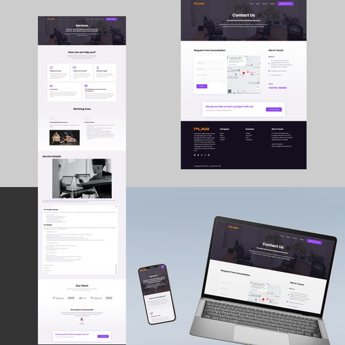 Streamline: A Modern, Elegant, and Professional Web Design Concept for Your Service Company