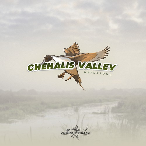 chehalis valley waterfowl logo design