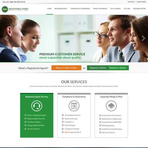 Create a fresh and clean update to existing website.