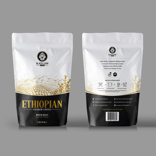 Premium Coffee Packaging Design 