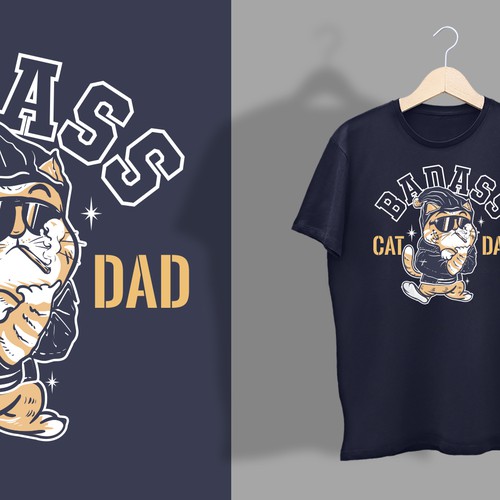 Cat theme t shirt design