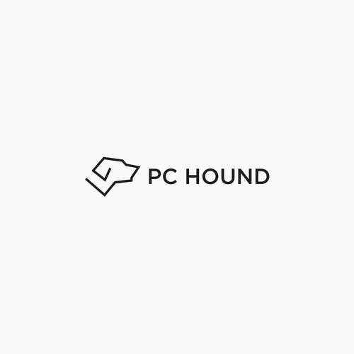 create logo simple logo for PC HOUND