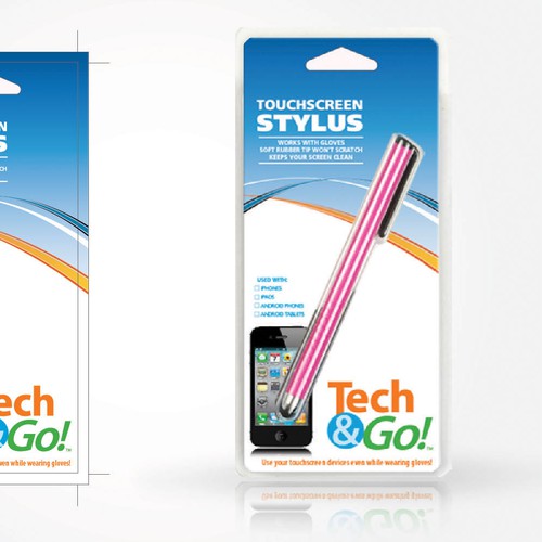 Product packaging for Tech & Go