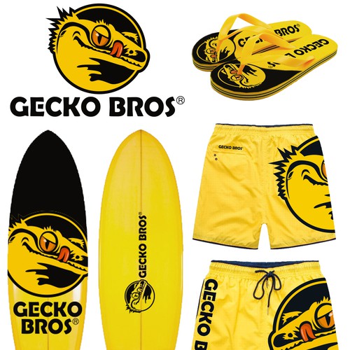 Logo design for the "Gecko Bros" brand