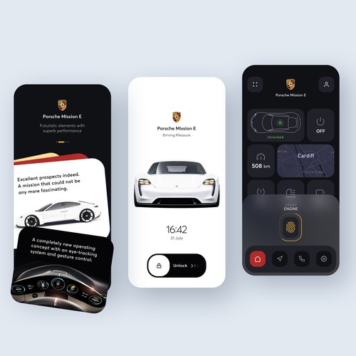Porsche App Design Concept
