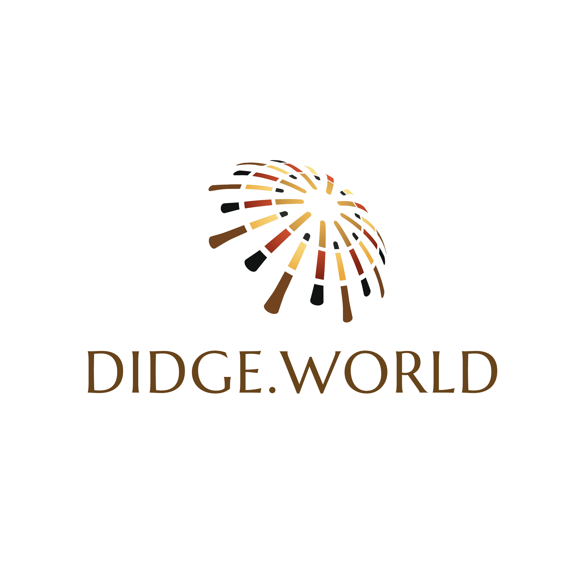 didge。世界全球迪吉里杜管网络的标志