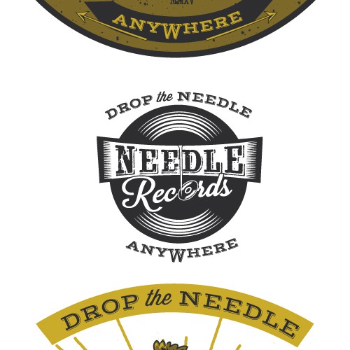 Vintage logo for Needle Records