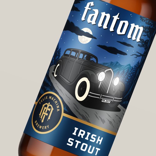 Fantom beer label 