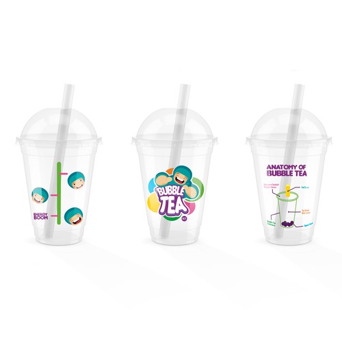 Bubble Tea Cup Design for a chain store in BC Canada