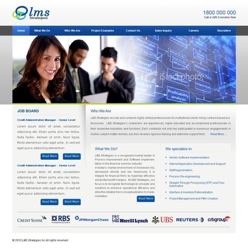 Design a Website for a Financial Technology Consulting Firm