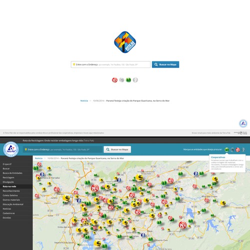 Create a new website for Tetra Pak: "Rute to Reciclying"