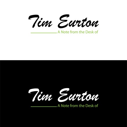 Create personal Stationary for Tim Eurton