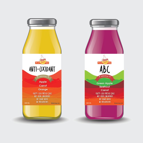 Modern, Juice Label design 