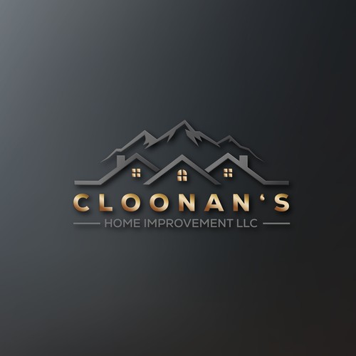 Mountain-roof home improvement logo