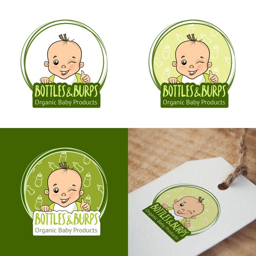 Logo concept for organic baby products