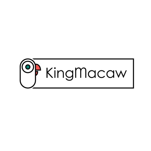 attractive and friendly logo for KingMacaw