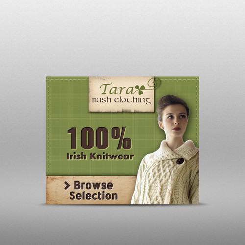 Banner ads for Tara Irish Clothing