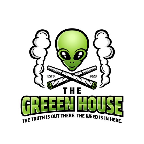 Funny logo concept for The Green House