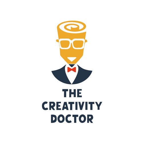 Simple and creative logo for "The Creativity Doctor"