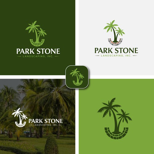Park Stone Landscaping logo design