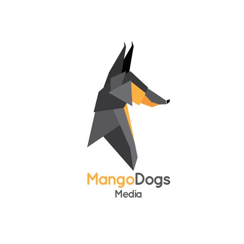 Geometric logo for dog training DVD company