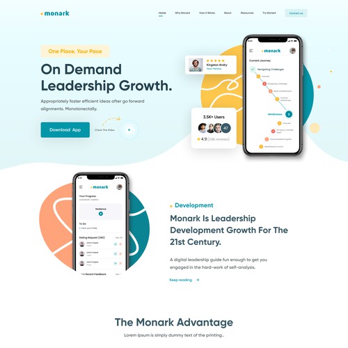 Monark - Website design & development